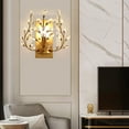 thumbnail image 6 of Bedroom Crystal Wall Light Fixture Candle Sconces Modern Vanity Wall Lamp E14, 6 of 19
