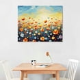 thumbnail image 2 of JRXY Floral Canvas Wall Art Decor Abstract Flower Pictures Print on Canvas for Living Room Colorful Wideflower Painting for Bedroom Watercolor Artwork for Bathroom Kitchen Office Home 20x16in 16x12in, 2 of 4