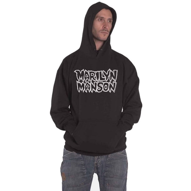 Marilyn Manson - Sudadera Logotipo para Adultos Unisex (Negro)