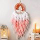 thumbnail image 1 of Atrapasueños con forma de árbol de la vida de cristal bohemio hecho a mano, atrapasueños de plumas, decoración del hogar para dormitorio, boda (rosa), 1 of 5