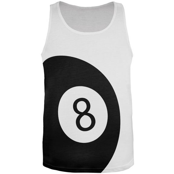 8 Ball All Over Adult Tank Top - 2X-Large