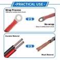 thumbnail image 2 of 1 Pc Battery Inverter Cable 5 AWG Gauge 2.5FT 5/16" Lug Battery Cable Universal for Car Vehicle Boat RV Solar Tinned Copper Red, 2 of 7
