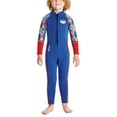thumbnail image 3 of Traje de neopreno para niños Trajes de neopreno en agua fría Traje de baño de cuerpo completo Traje de sol Traje de buceo Rush Azul, 3 of 8