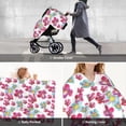 thumbnail image 6 of Car Seat Cover Baby - Pink watercolor flowers Breathable Infant Car Seat Cover for Baby Carseat, Lightweight Comfort Baby Essentials Must Haves Newborn Stuff for Girl Boy, 6 of 7