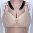 thumbnail image 2 of Nursing Bras Women Large Cup Bra with Thin Die Cup Without Underwire V-Neck No Underwire Bra Feature Hook and Eye Closure Molded Bra Style Y-80 , Multi-color 42, 2 of 3