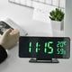 thumbnail image 2 of Reloj despertador digital automático con decoración y brillo ajustable, luz nocturna grande y fecha. Verde, 2 of 8