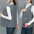 thumbnail image 2 of Womens Heated Jacket Puffer Coat Autumn And Winter Women's Electric Heating Usb Vest Fleece Warm Vest, 2 of 5