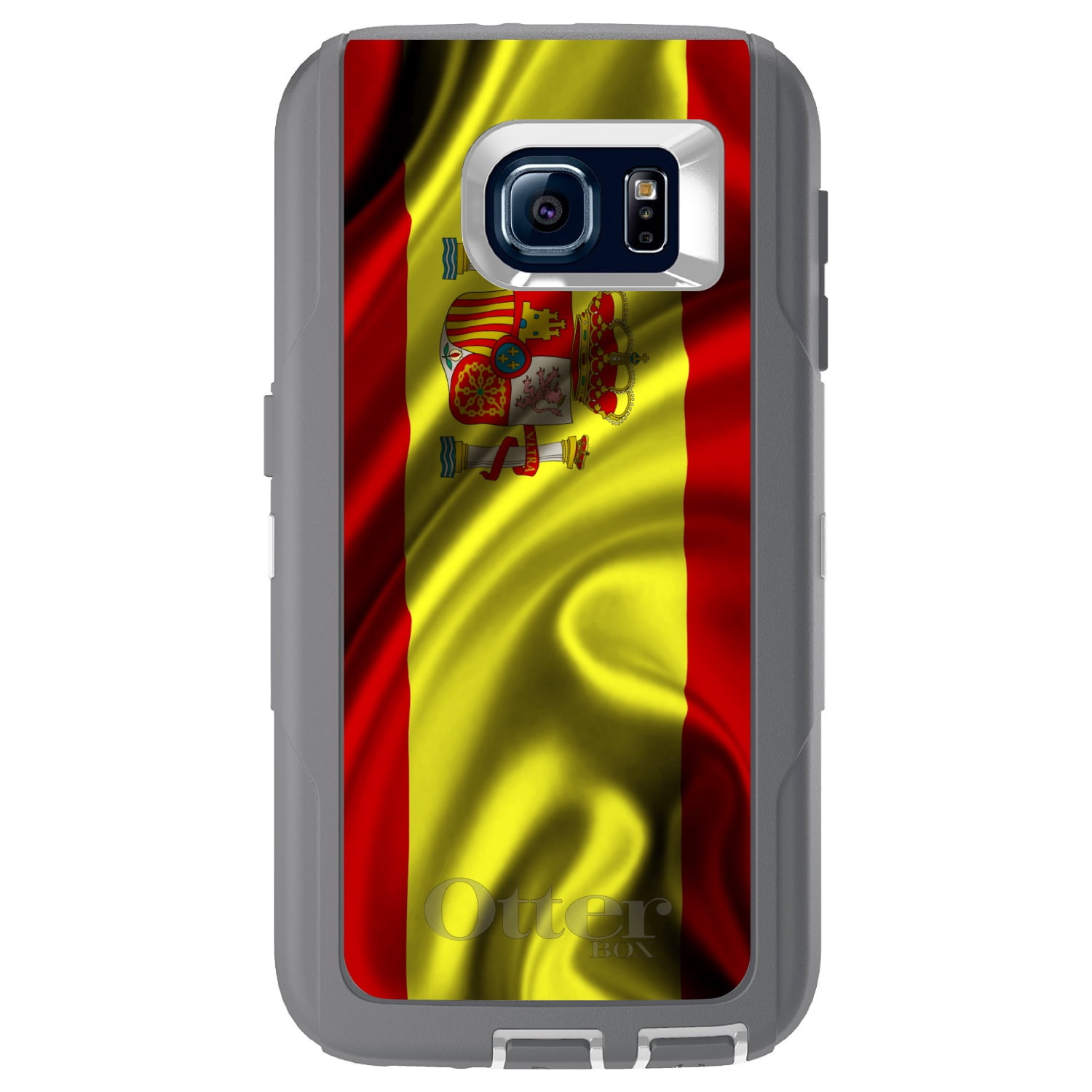 DistinctInk Custom Grey OtterBox Defender Series Case for Samsung Galaxy S6...