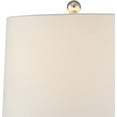 thumbnail image 4 of Maxax Modern Set of 2 Table Lamps, 27.8'' Tall Triple Gourd Ceramic Bedside Lamps, 3-Way Dimmable Yellow Nightstand Lamp with White Drum Shade for Bedroom, Living Room, Office, 4 of 6
