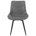 thumbnail image 3 of Miekor Furniture Grey Tufted Swivel Side Chair (Set of 2) B5A4179, 3 of 9