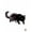SKU-08, variant on Watercolor Cats Painting Japanese Style Poster Black Cat Prints Canvas Printing Wall Art Picture for Living Room Home Decor Gift50 x 70 cm, frameless,SKY BLUE
