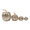 B, variant on Mosiee Glamorous Gold Glitter Pumpkin Set 4 Decorative Foam Pumpkins for Decor A