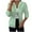 Green, variant on CaComMARK PI !Women Casual Loose Knit Hooded Jacket Long Sleeve Zipper Solid Cardigan Blouse Hoodies Sweatshirt Tops with Pocket White 8(L)