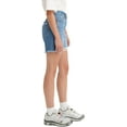thumbnail image 2 of Levi's WELL SURE Women's 501 Mid Thigh Jean Shorts, US 34, 2 of 3