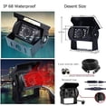 thumbnail image 4 of Backup Camera Hard Wired Backup Camera 9'' Quad Split Screen HD Rear Backup Camera Monitor System, Waterproof IR Night Vision Backup Camera for Trucks,Trailer Heavy,Box,RV,Camper Bus Rearview Camera, 4 of 5