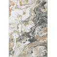 thumbnail image 5 of Homhougo 4x6 Washable Abstract Marble Area Rug, Soft Modern Non-Slip Luxury Carpet for Living Room, Bedroom, High Traffic Kitchen Entryway, Grey, 5 of 7
