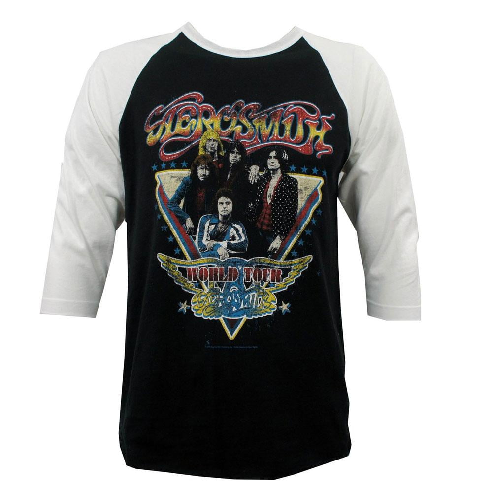 Aerosmith World Tour Adult Raglan TShirt 2XLarge