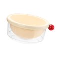 thumbnail image 2 of simhoa Kitchen Strainer Colander Bowl Berry Pasta Salad 2 in 1 Kitchen Colander Set White 24x10.5cm, 2 of 8