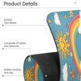 thumbnail image 4 of Yayeee Faucet Mat for Kitchen Sink 30" Diatomite Long Splash Guard Pad, Rainbow with Stars, 4 of 7