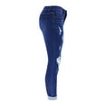 thumbnail image 6 of Gubotare Ripped Jeans Womens Jeans High Waisted Stretchy Ripped Distressed Tummy Control Straight Ankle Jean for Women Trendy 2025 (Dark Blue,Size XL), 6 of 7