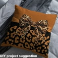 thumbnail image 2 of Castle Fairy Chic Bowknot Fabric by the Yard 1 Yard for Girls, Brown Cheetah Leopard Print Home Decor Fabric by the Yard, Aesthetic Princess Sewing Fabric, 2 of 6