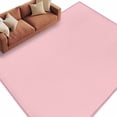 thumbnail image 2 of Light Pink Area Rugs 8x10 for Living Room, Farmhouse Solid Pink Color Modern Art Non Slip Washable Rug Runner, Low Pile Indoor Floor Carpet Mat Bathroom Rugs for Bedroom, Kids Room, 2 of 9