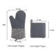 thumbnail image 3 of 4 Pcs Silicone Oven Mitts And Pot Holders Set (black), 3 of 3