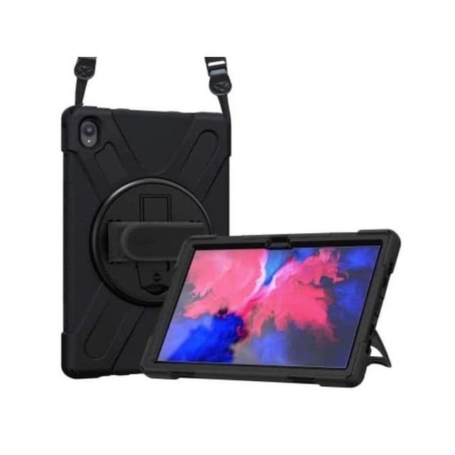 Funda Correa Teknet para Lenovo Pad 11 / Pad 11 Plus Uso Rudo Negro