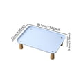thumbnail image 5 of Fzaqwen Raised Pet Feeder Stand Pet Food Feeding Station Cat Bowl Stand Pet Supplies Blue, 5 of 5