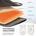 thumbnail image 6 of RENPHO "24x37" Shoulder Heating Pad for Back Pain Relief, Electric Large Heating Pad for Neck & Wrap with 6 Heat Settings & Auto Shut-Off, Birthday Gifts for Women Men, Grey, 6 of 13