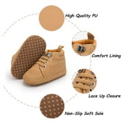 HsdsBebe Baby Boys Girls Shoes Infant High Tops Ankle Sneakers Soft Anti-Slip Sole for First Walkers 3-18 Months