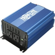 Tripp Lite 1000W Compact Power Inverter Mobile Portable 2 Outlet 1 USB Port