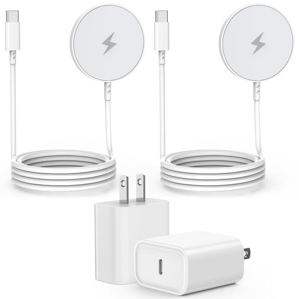 Cargador inalámbrico JUPAZIP, cargador magnético de 15 W, paquete de 2 unidades para iPhone 16