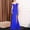 Dark Blue, variant on Women Sleeveless Formal Maxi Dresses, Women Long Evening Gown, Women's V Neck Fitted Waist Hugging Hips Slim Fishtail Skirt Maxi Formal Evening Gown Dress Red, S