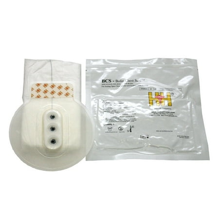 Bolin Chest Seal, The BCS is a sterile occlusive chest wound dressing for treating open pneumothorax By H&H Associates, (Best Dressing For Open Wound)