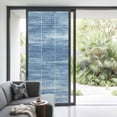 thumbnail image 4 of Blue Window Privacy Film, Vintage Modern Abstract Art Ombre Static Cling UV Sun Blocking Tint Film Heat Control Windows Films for Bedroom Bathroom, Window Stickers 35.4"x78.7", 4 of 8