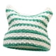 thumbnail image 4 of Gorro de invierno para mujer, moderno, único, informal, cómodo, versátil y cálido para otoño. Blanco Verde, 4 of 9