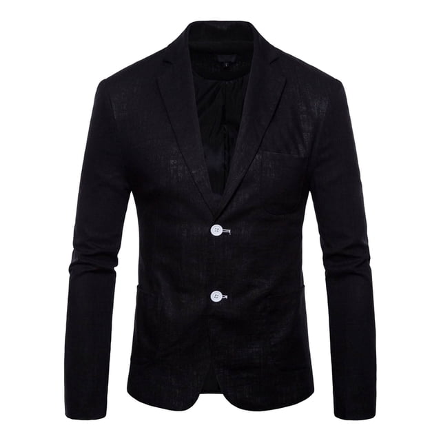 Men's Fashion Slim Fit for Spring Summer Lightweight Suit Jacket with Material