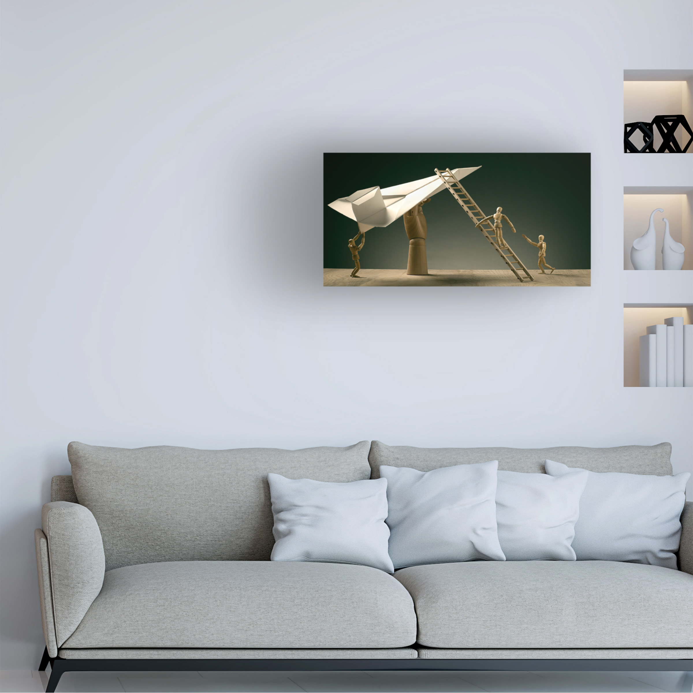 Timothy Tichy 'Pre Flight Inspection' Canvas Art