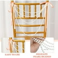 thumbnail image 2 of Dalrosia Pearl Beads Garland Chair Sashes Wedding Decor Prestrung Gatsby Faux Pearl String Chiavari Chair Decor for Party Dining Ceremony Floral Arrangement Banquet Outdoor Decor, 2 of 5