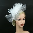 thumbnail image 4 of Chapeau de Cocktail pour Femmes Sinamay Fascinator Mariage Église Kentucky Derby Robe, 4 of 7