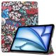 thumbnail image 1 of KAIYANG Funda para iPad Air 11 (2024), con tres pliegues y función atril, con función de encendido y apagado automático, diseño de mariposas y grafitis multicolor, 1 of 5
