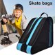 thumbnail image 4 of Para Patines Patinaje Sobre Hielo Patines para Mochila Almacenamiento Hombro Y Doble Engrosada (azul), 4 of 6