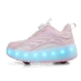 thumbnail image 4 of Kids Roller Skates Light up Shoes with Wheels Shoes LED USB Charging Roller Sneakers for Girls Boys Birthday Christmas Gift, 4 of 17