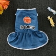 thumbnail image 4 of de Perro Mascota Halloween Complimentos Mascota Color Brillante Ecológico Duradero - S S Gloria Vestido de perro mascota Jean, 4 of 9