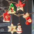 thumbnail image 5 of Decoración navideña Luces LED Muñeco de nieve Calcetines Copo de nieve Luces C Sailing  Electrónica, 5 of 5