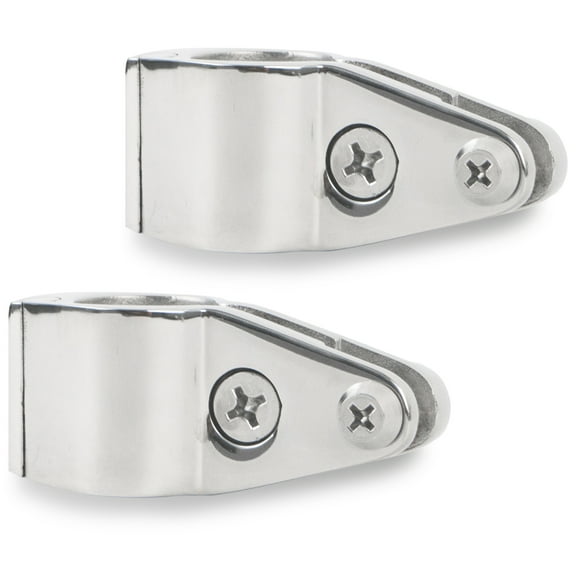 Five Oceans Marine Bimini Top Hinged Jaw Slide, 7/8 Inch Heavy Duty AISI316 Stainless Steel, Ideal for Pontoon, Fishing, Ski Boats, 2-Pack FO1632-M2