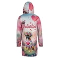 thumbnail image 2 of Hello Valentine’s Day Boxer Flower Crown Romantic Pink Floral All Over Print 3D Hooded Duffle Toggle Coat Boxers Dog Lover Gifts Idea - 00031, 2 of 6