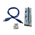 thumbnail image 2 of Heliisoer PCI-E 1X to 16X three power cable adapter board, 2 of 6