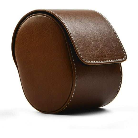 Watch Travel Case, Single Watch Box, Leather Travel Case for Jewelry, Single Watch Case
